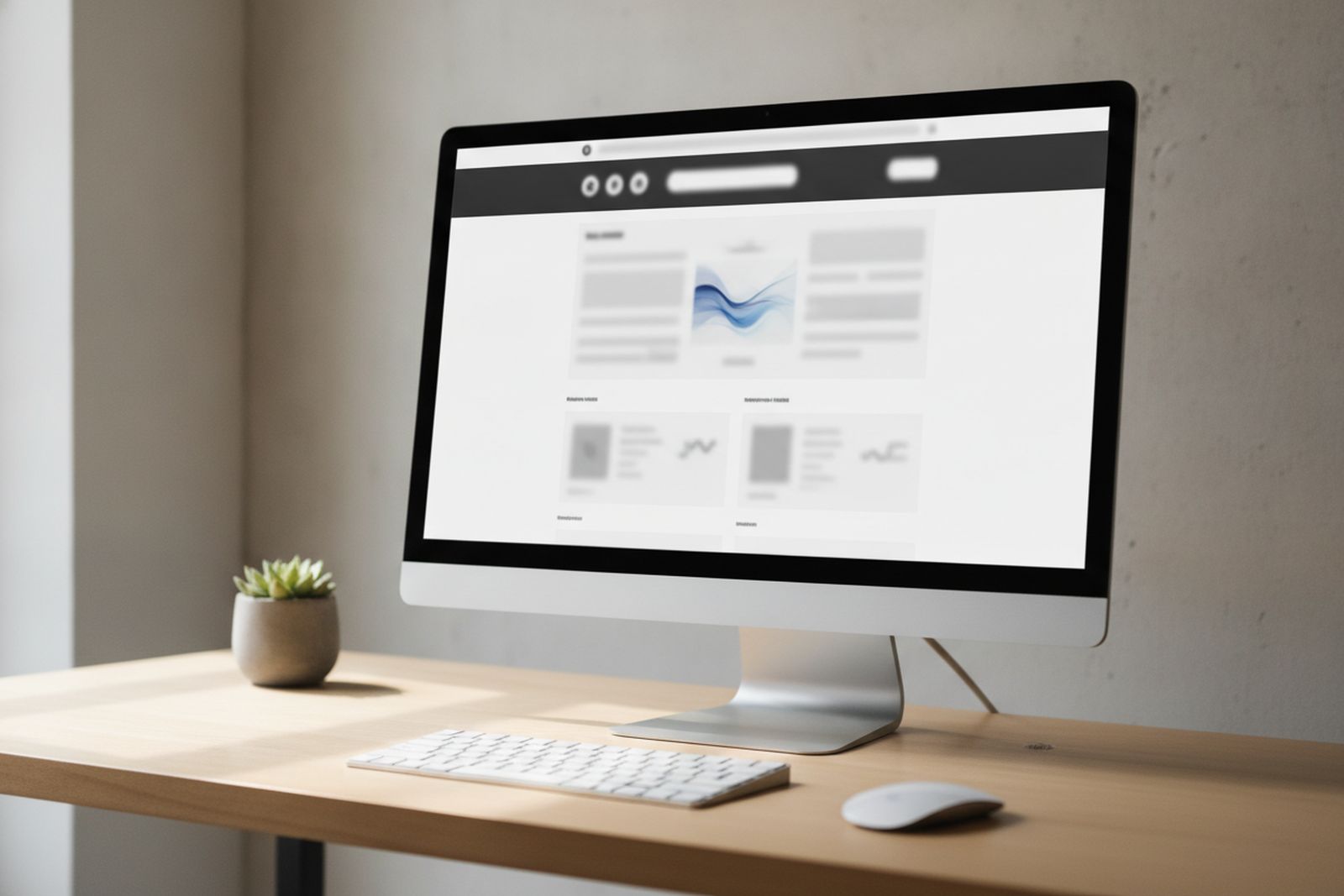 Clean, fast, accessible website interface with high-contrast readable typography